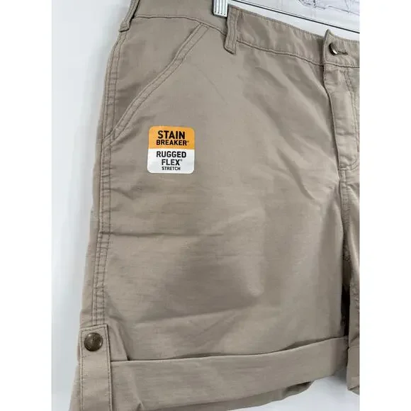 Carhartt smithville original fit light brown shorts size 18 - Picture 2 of 11
